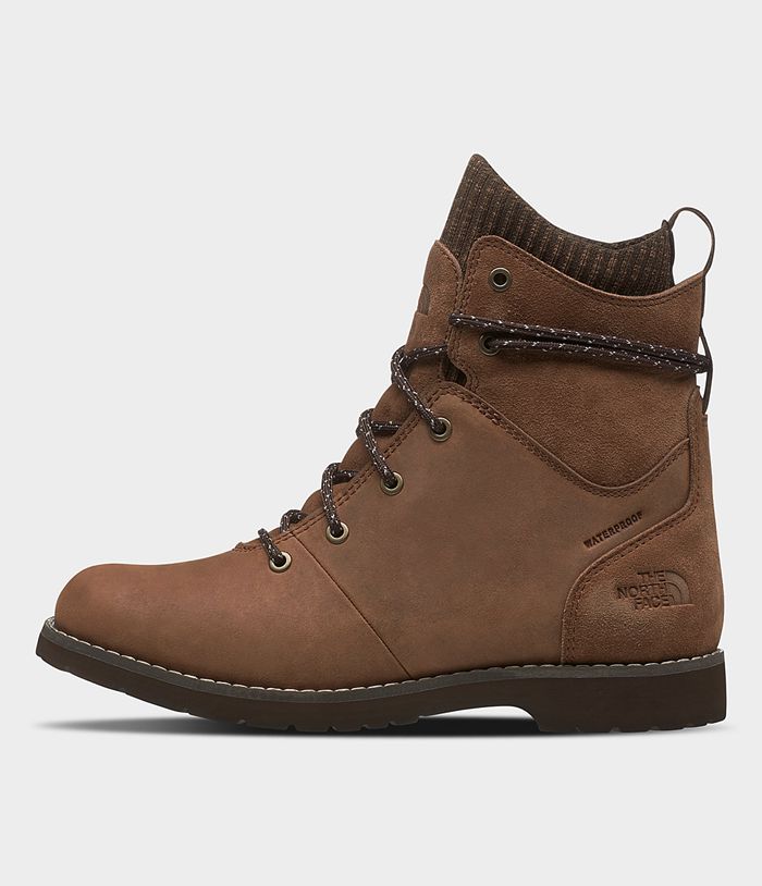 The North Face Boots Ballard III Lace WP Brown - Womens - Thailand ZLTUN-7186